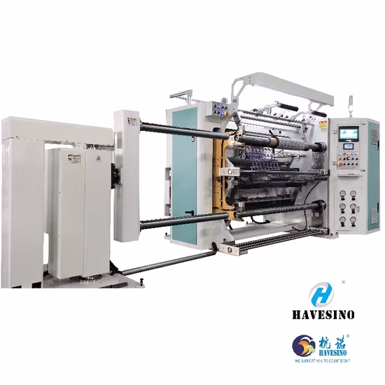 Cina Prezzo all'ingrosso di fabbrica Nuovo taglio automatico BOPP PE PVC Film Carta Tessuto Rewinder Slot Taglierina Rewinder Slot Rewinding Machine