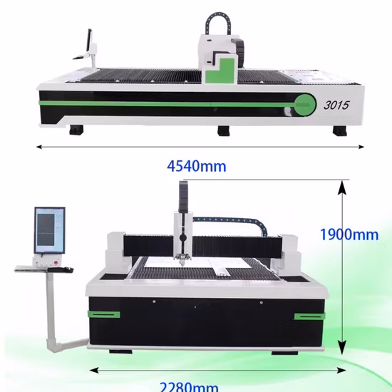 Macchina da taglio laser a fibra da 2kw Macchina da taglio laser 1530 Raycus